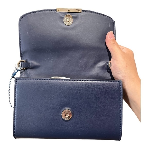 draper James navy daisy handbag purse clutch without strap - Picture 6 of 7